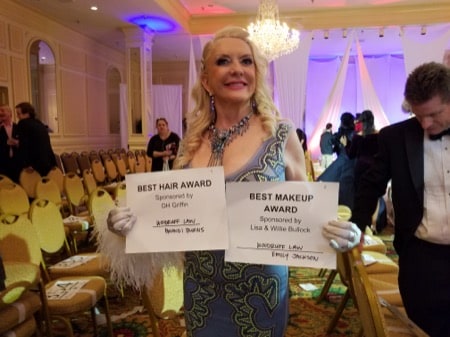 Two Woodruff Family Law Group sponsored models win at Big Hair Ball 2018