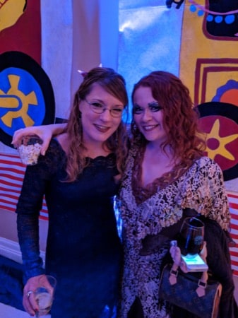 Amy Setzer and Stephanie Griffin at Big Hair Ball 2018